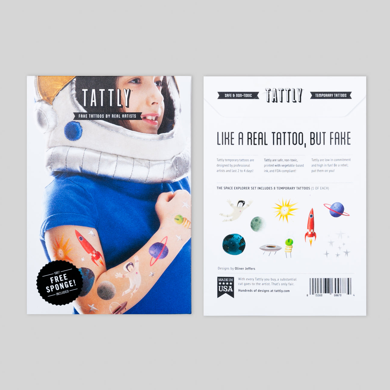 SPACE EXPLORER TATTOO SET