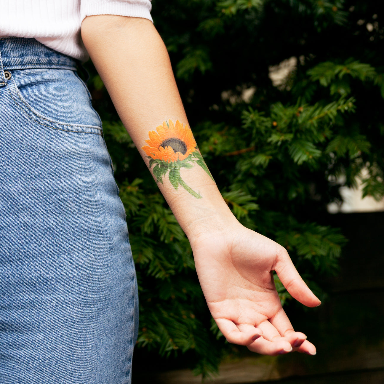 SUNFLOWER TATTOO PAIR