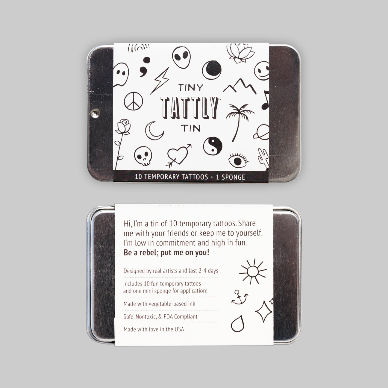 TINY FLASH ART TATTOO TIN