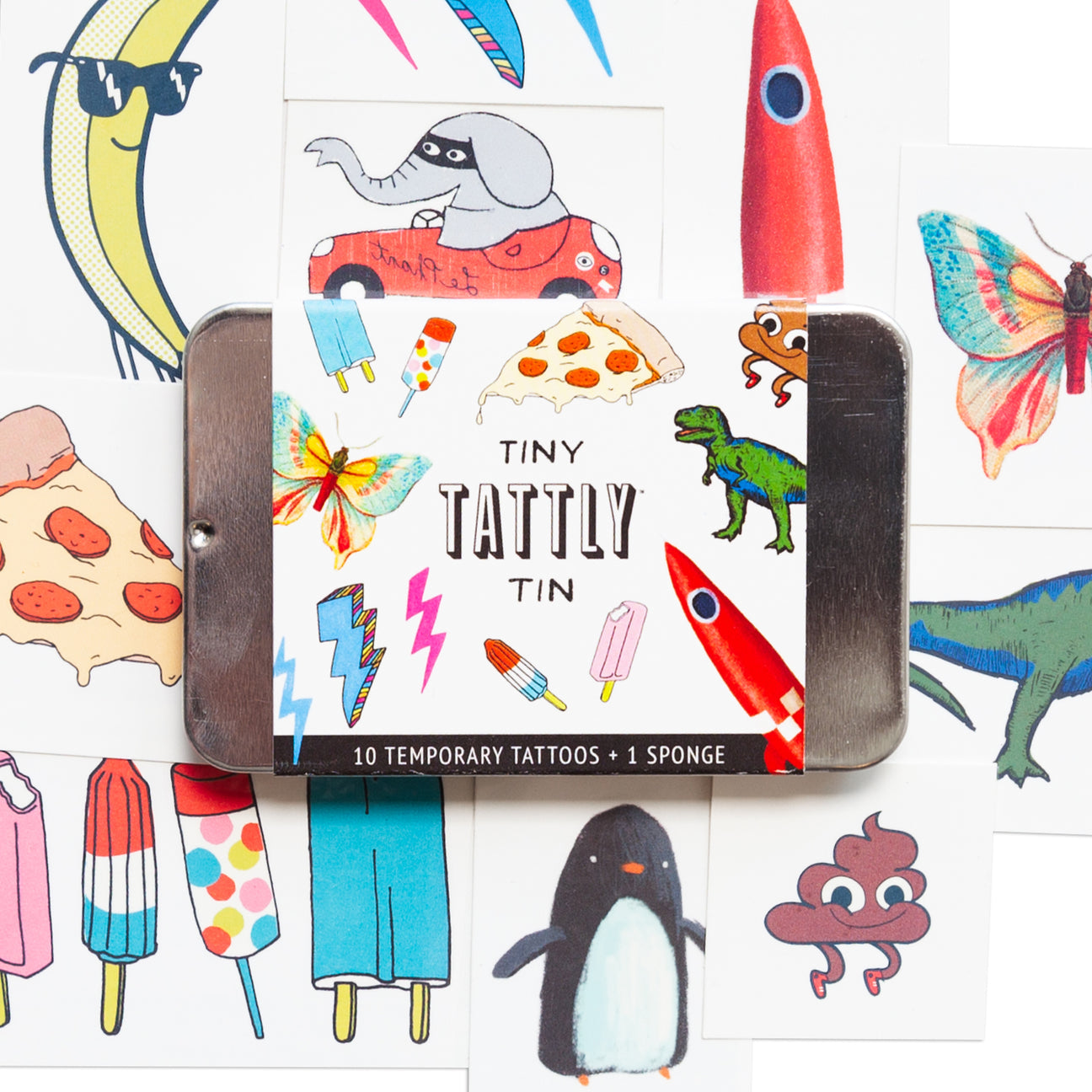 TINY FUNNER TATTOO TIN