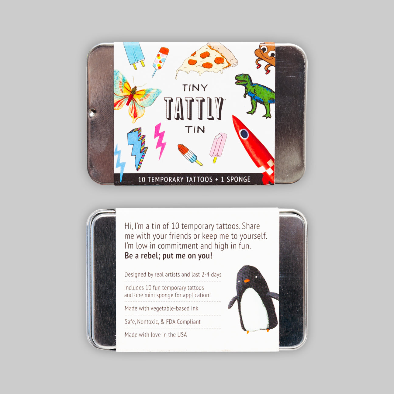 TINY FUNNER TATTOO TIN