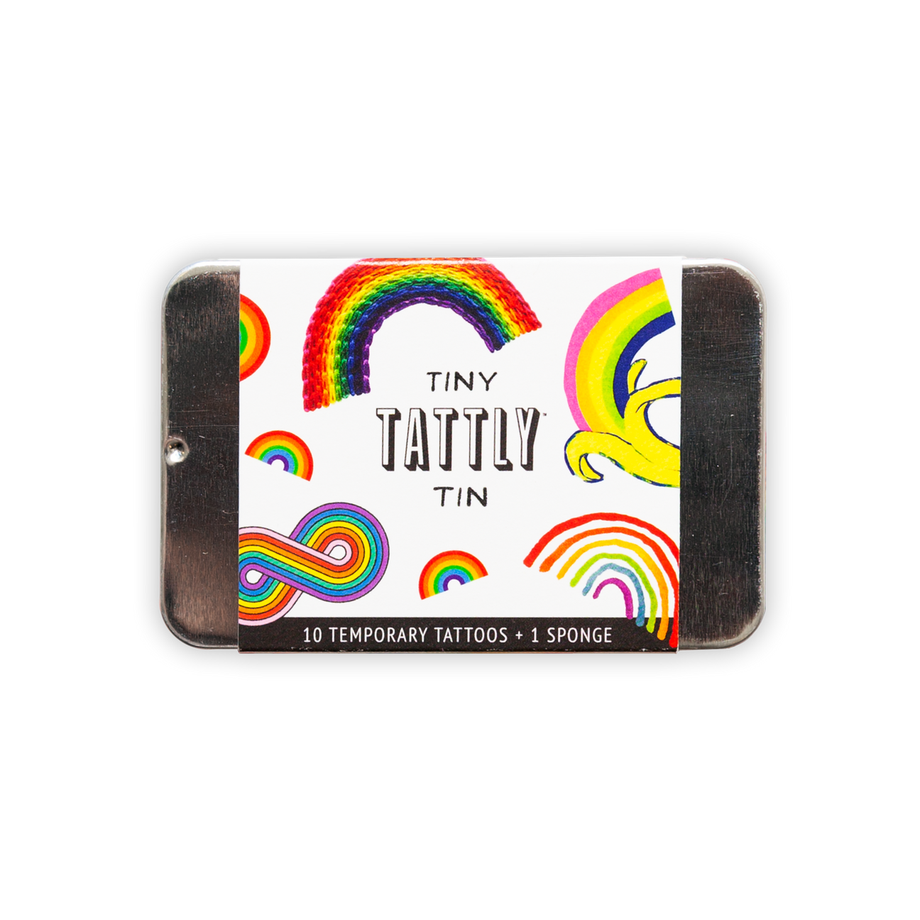 TINY RAINBOW TATTOO TIN