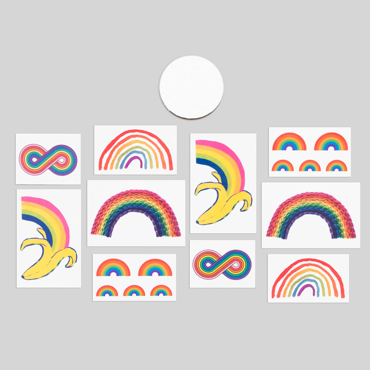 TINY RAINBOW TATTOO TIN