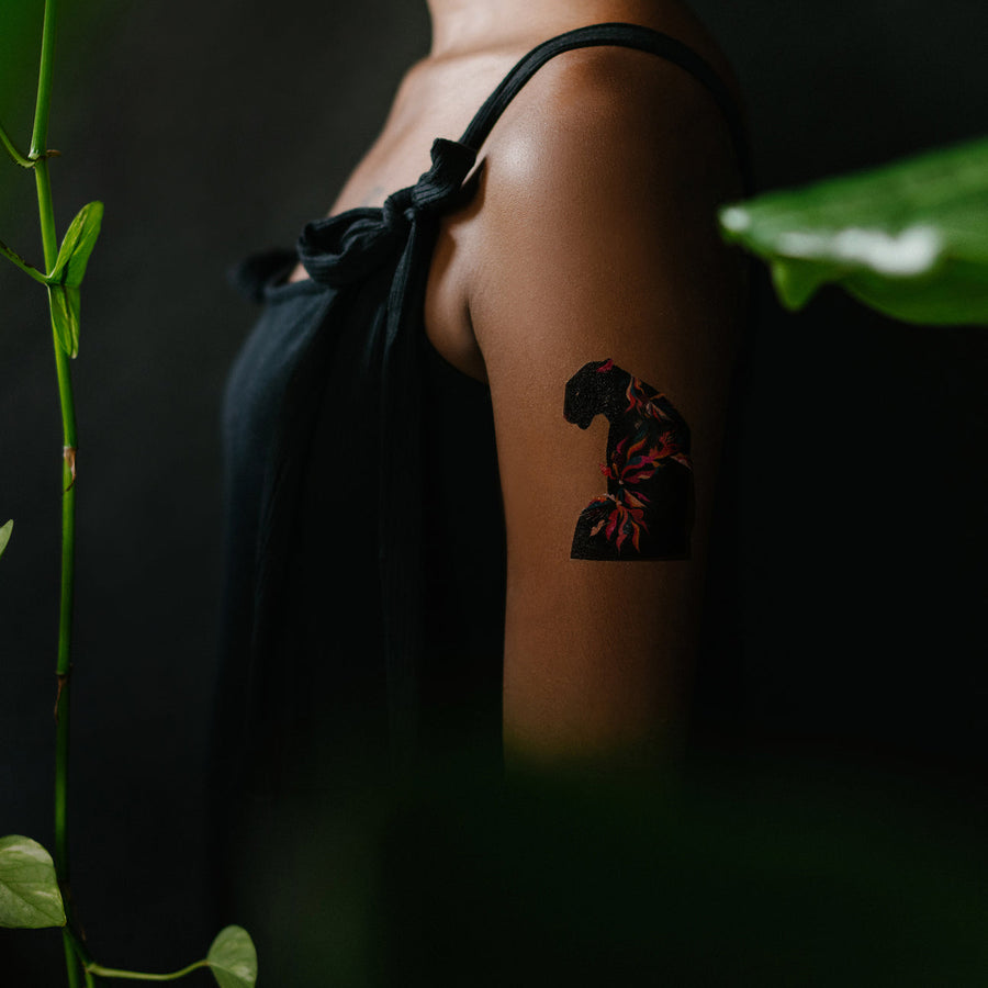 FIERCE FLOWER TATTOO PAIR