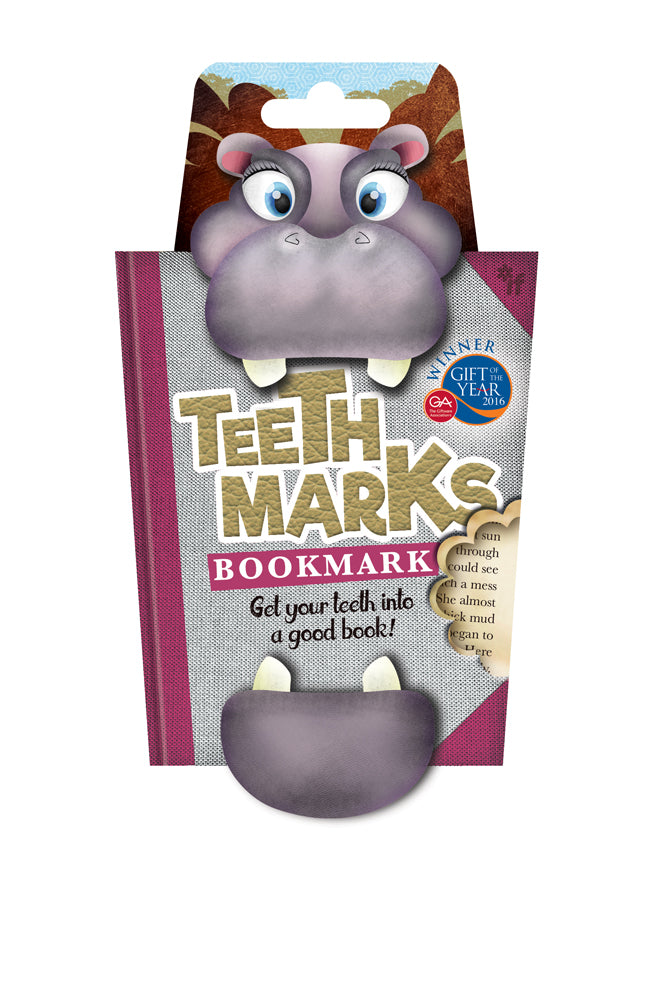 Hippo - Teethmarks Bookmark