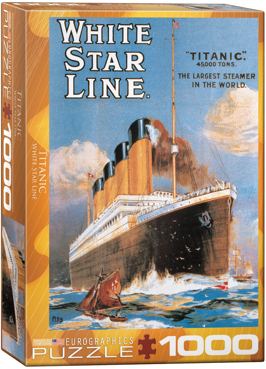 Titanic White Star Line 1000 Piece Puzzle