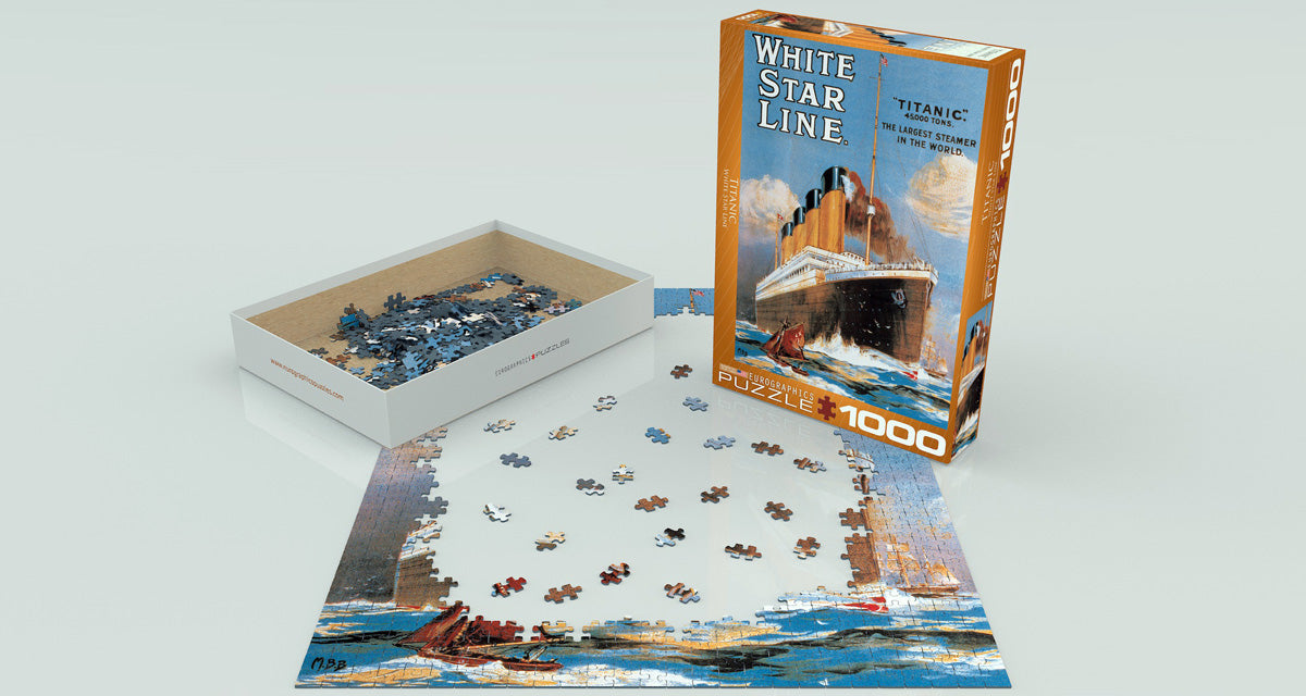 Titanic White Star Line 1000 Piece Puzzle