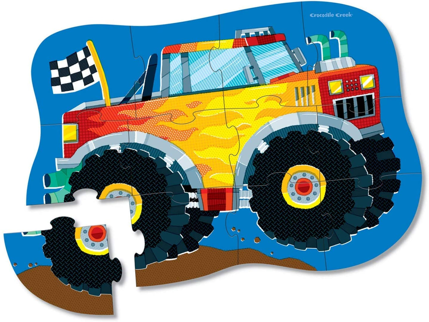 MONSTER TRUCK 12-PC MINI PUZZLE