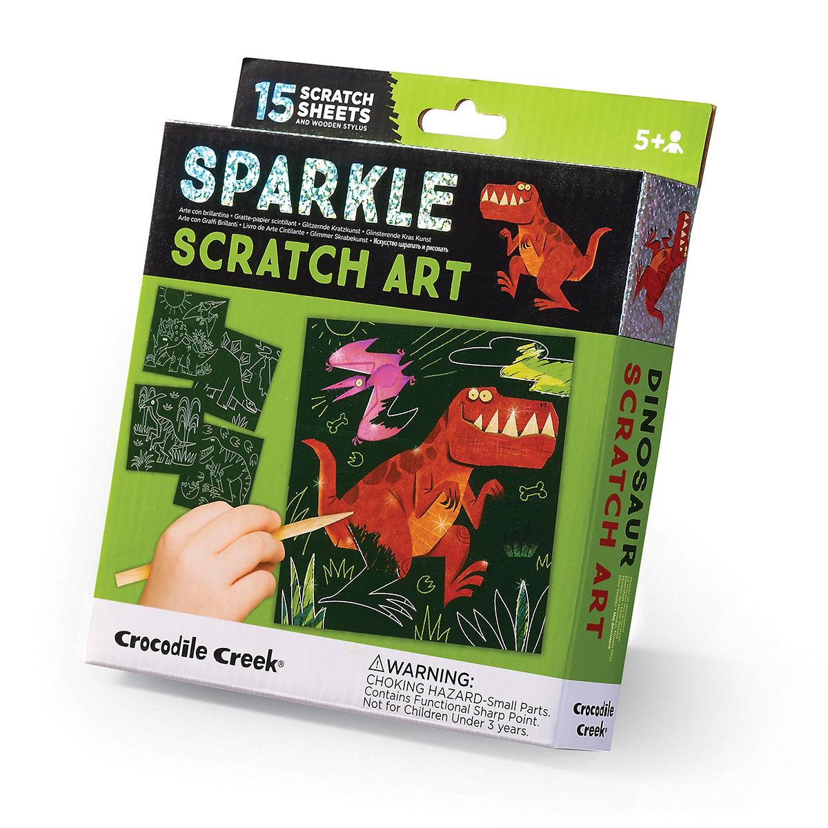 SPARKLE SCRATCH ART | DINOSAUR