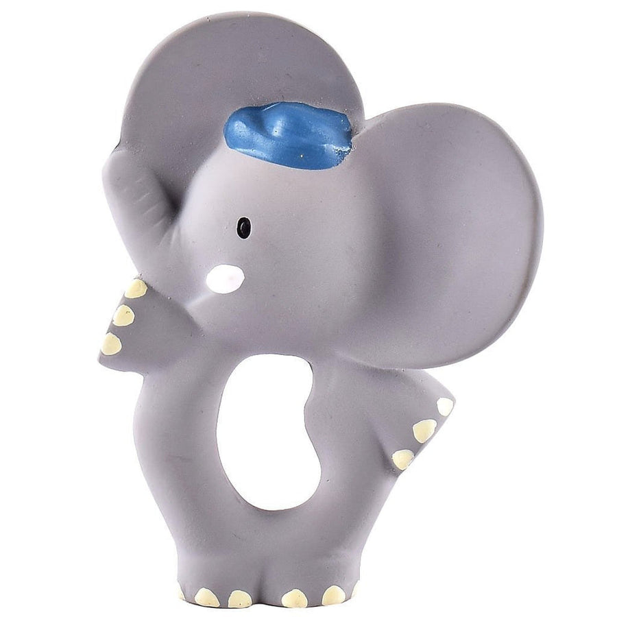 Alvin the Elephant Organic Natural Rubber Teether, Rattle & Bath Toy