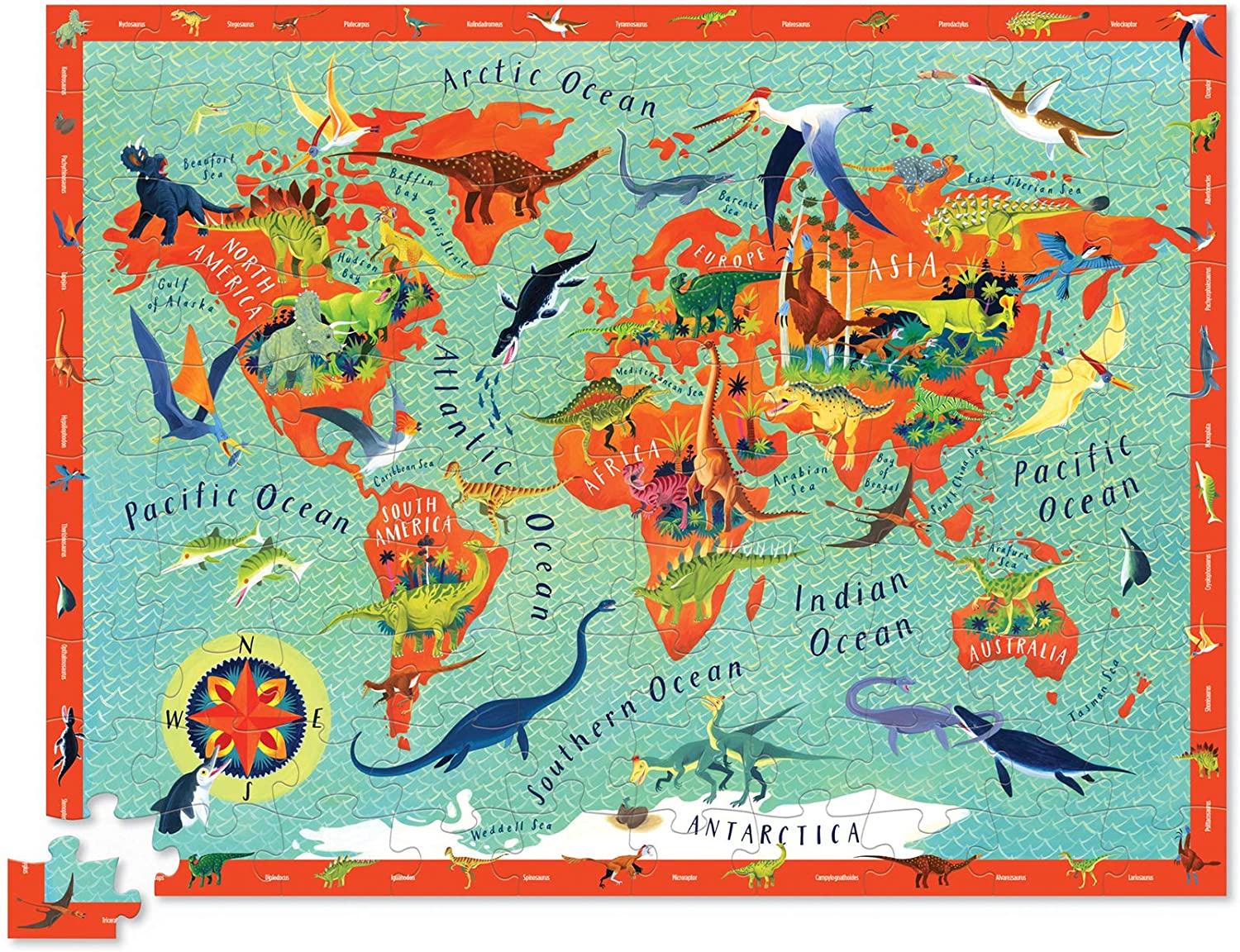 DINOSAURS - 100-PC DISCOVER PUZZLE