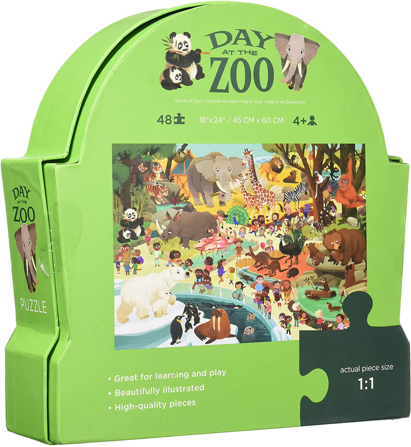 DAY AT THE MUSEUM/ZOO 48-PC PUZZLE