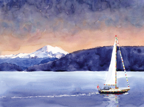 PUZZLE Sailboat And Mountain l Allport