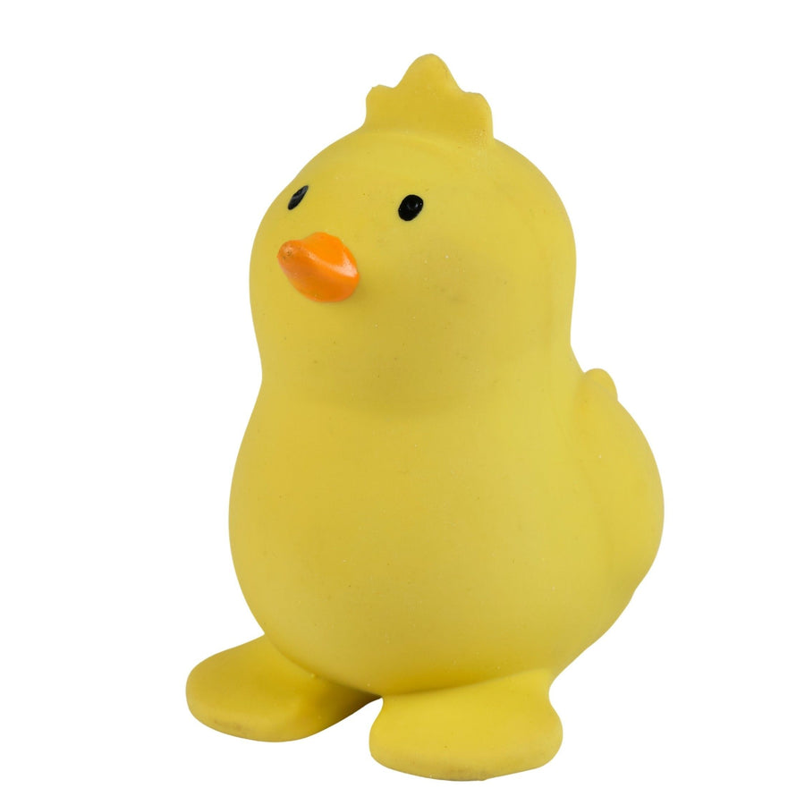 CHICK - Organic Natural Rubber Teether, Rattle & Bath Toy