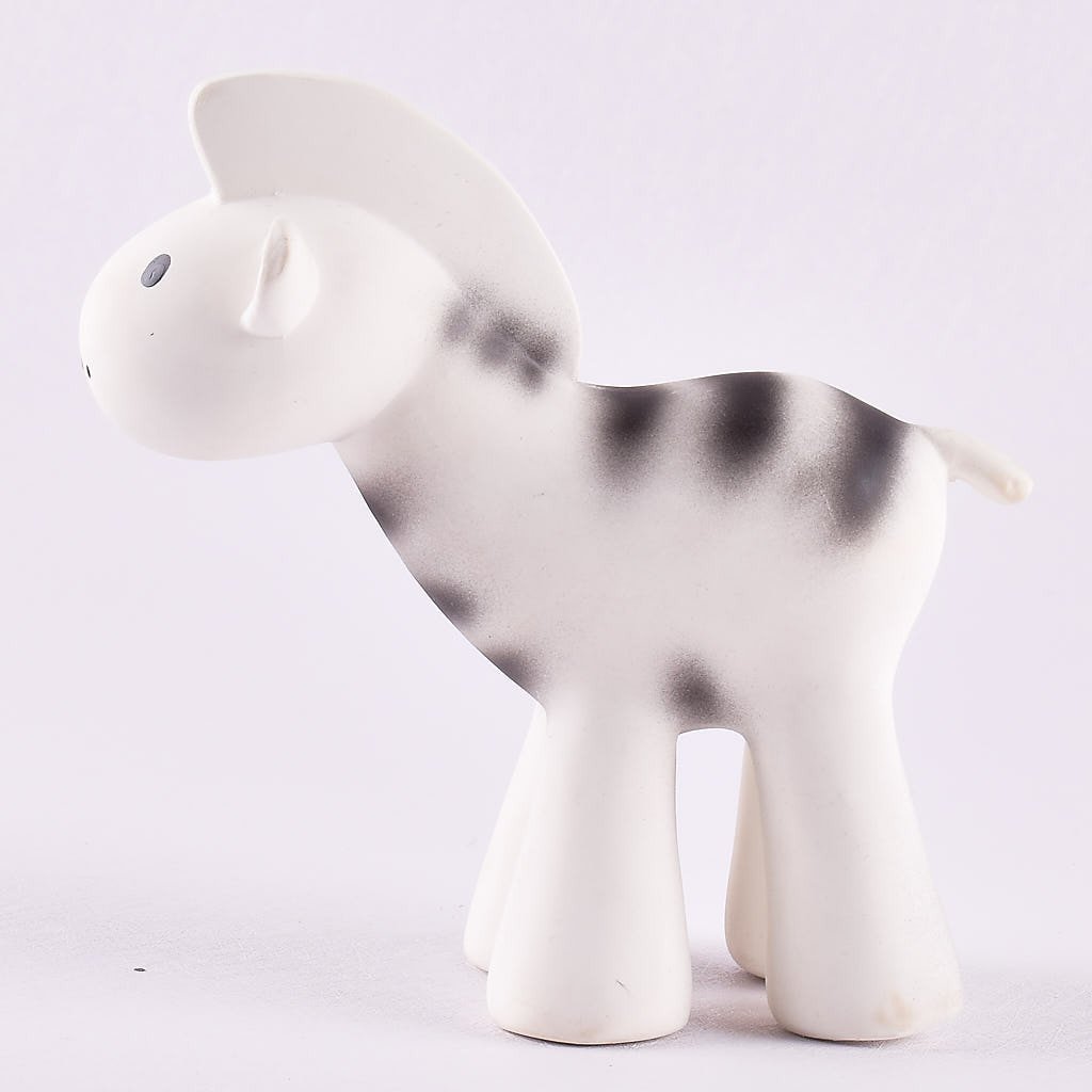 ZEBRA - Organic Natural Rubber Teether, Rattle & Bath Toy