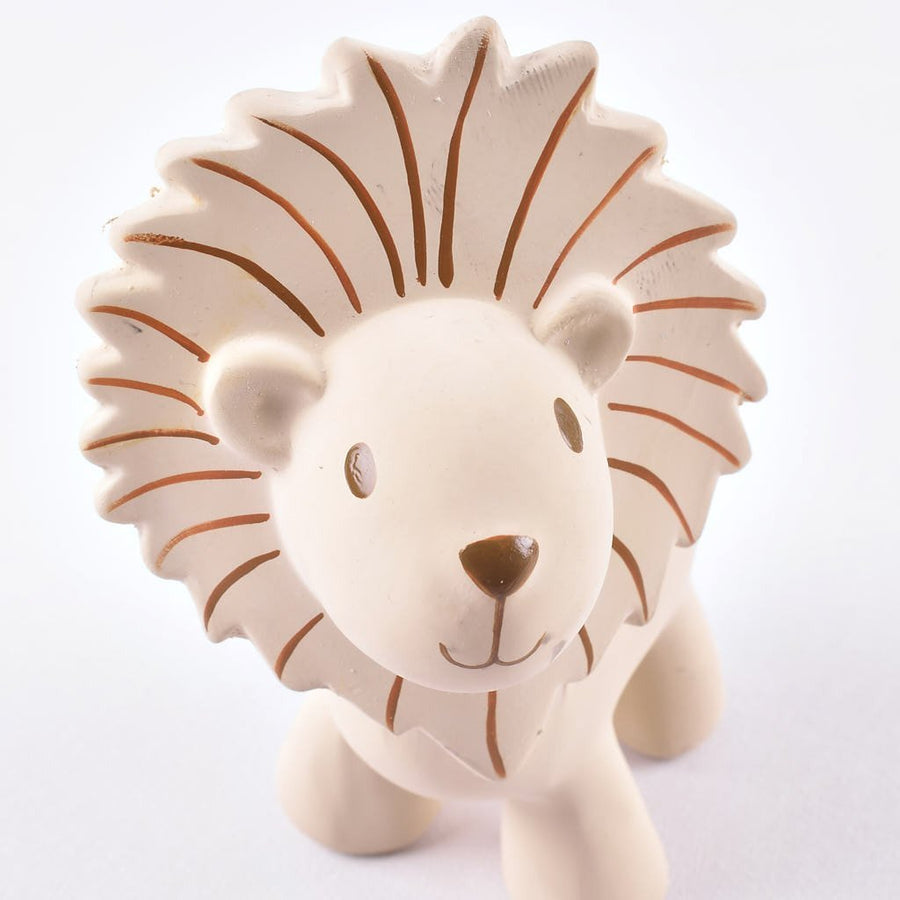 LION - Organic Natural Rubber Teether, Rattle & Bath Toy