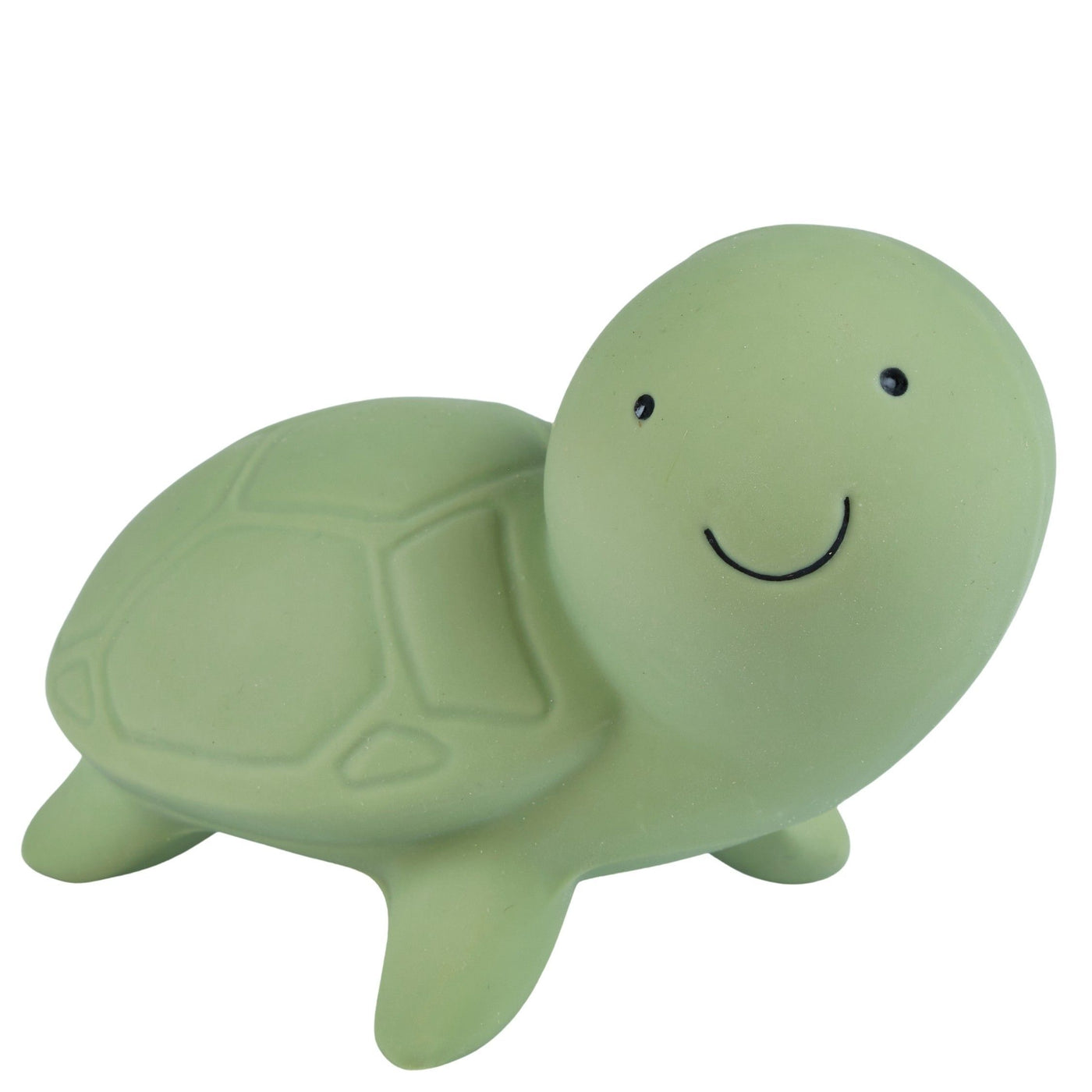 TURTLE - Organic Natural Rubber Teether, Rattle & Bath Toy