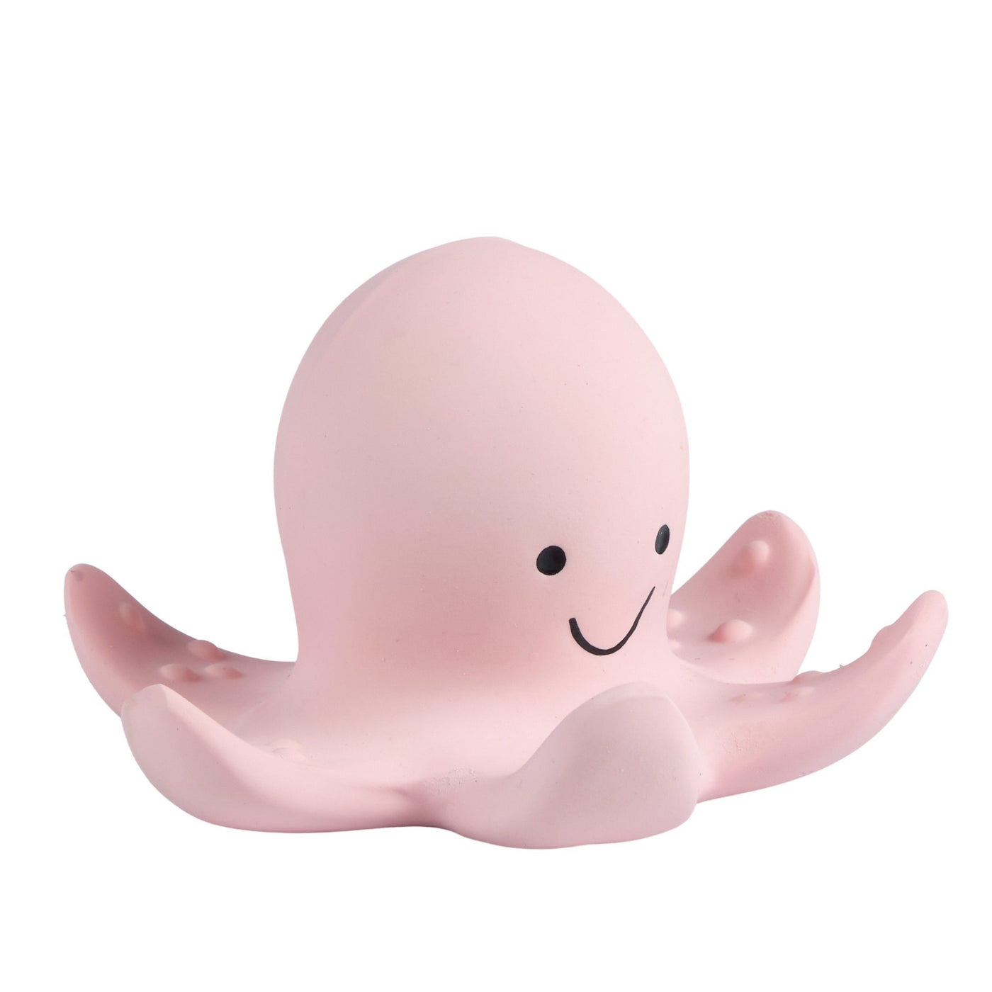 OCTOPUS - Organic Natural Rubber Teether, Rattle & Bath Toy