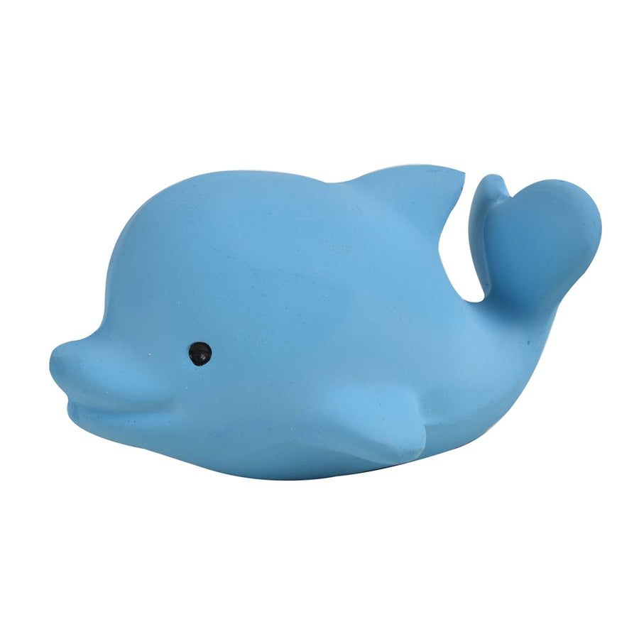 DOLPHIN - Organic Natural Rubber Teether, Rattle & Bath Toy