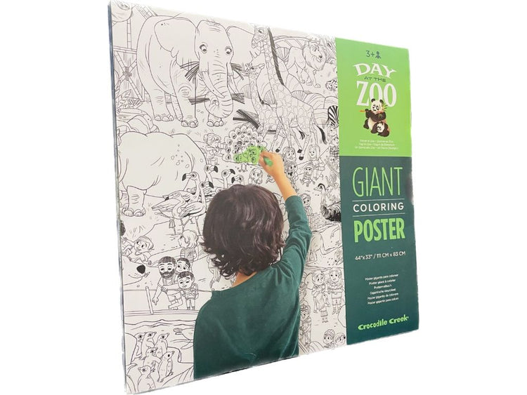 GIANT COLOURING POSTER | DAY AT THE ZOO