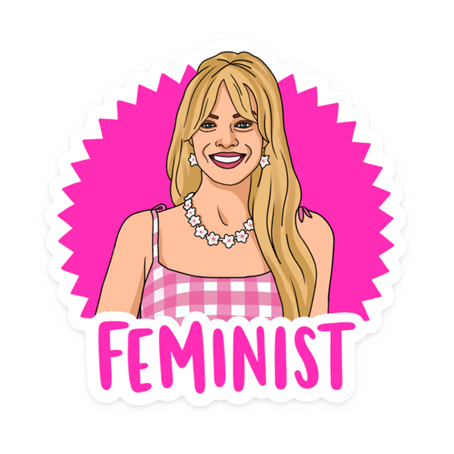 STICKER Barbie Feminist