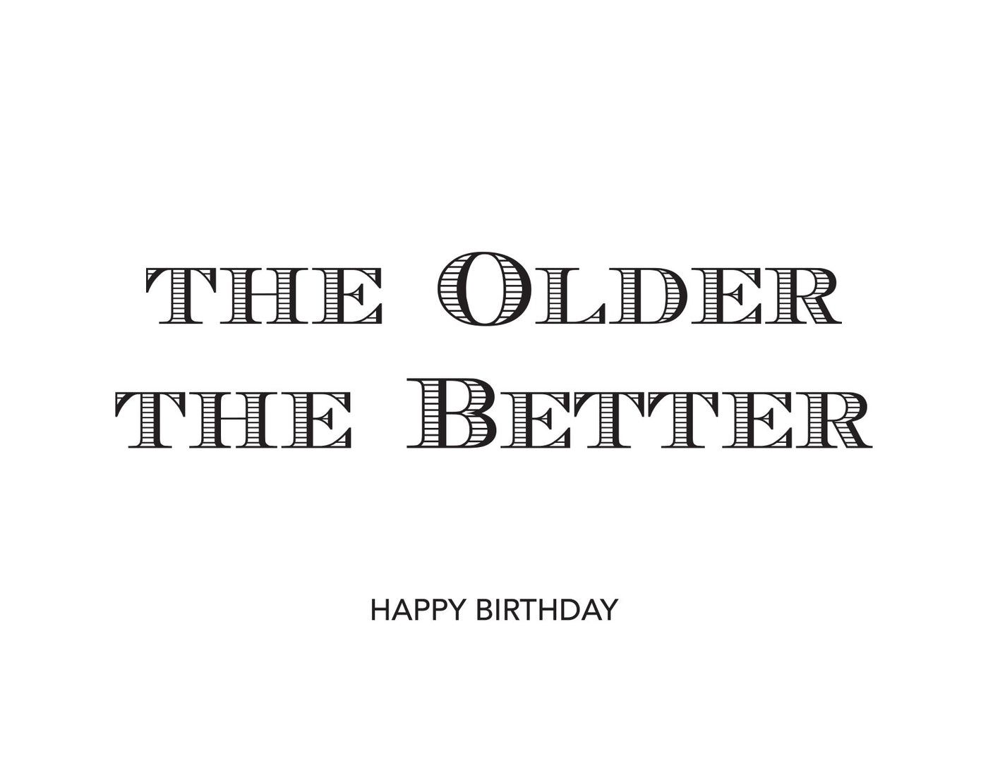 Birthday Older Better|Halfpenny