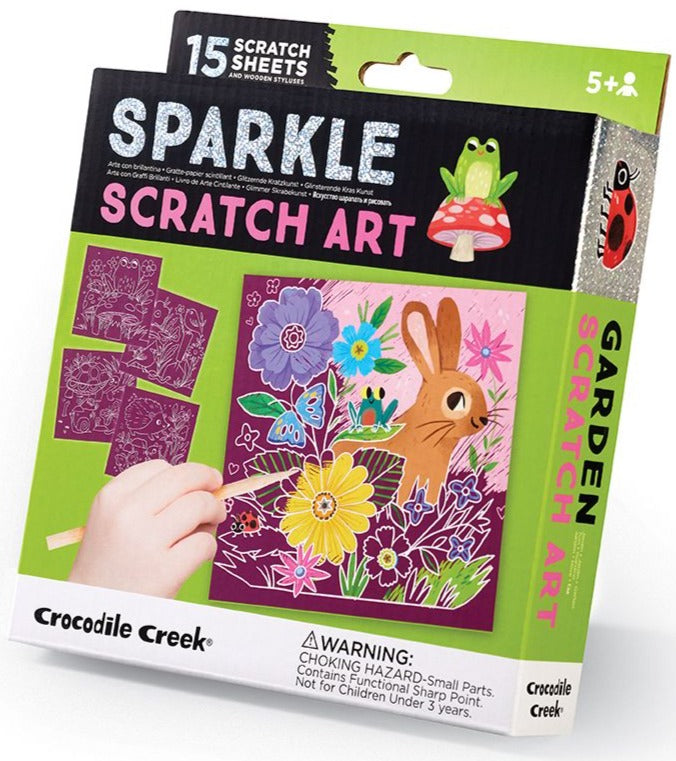 SPARKLE SCRATCH ART | GARDEN