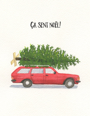 French Wagon and Tree|Halfpenny