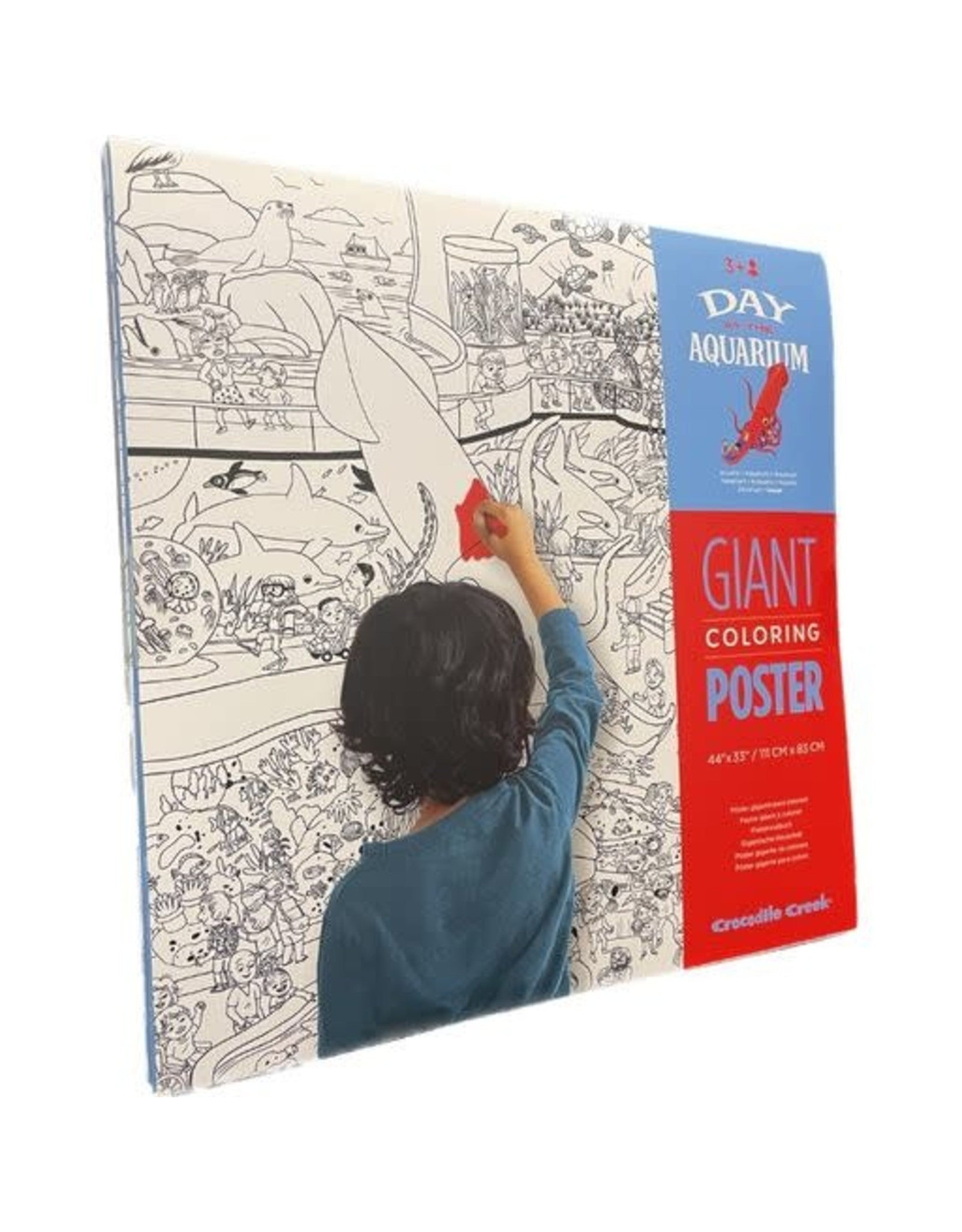 GIANT COLOURING POSTER | DAY AT THE AQUARIUM