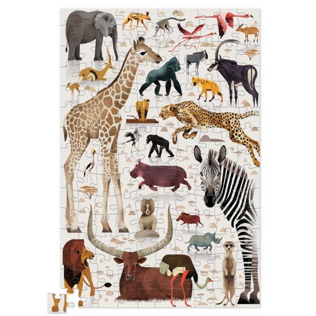 African Animals | 150-Piece Tin Puzzle