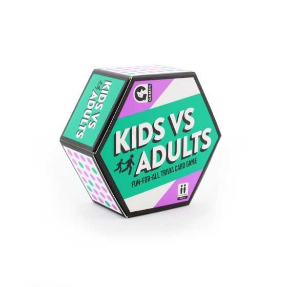 Ginger Fox Kids Vs. Adults Quick Thinking Family Card Game
