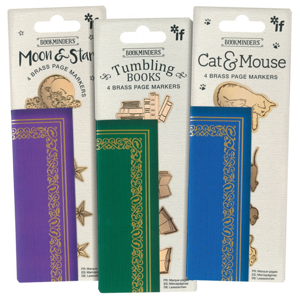 Bookminders Brass Page Markers | Cat & Mouse