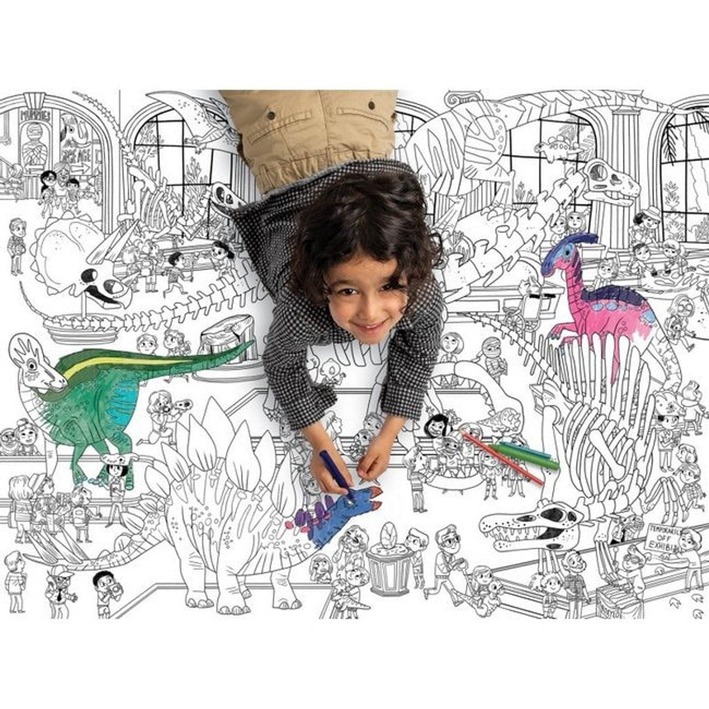 GIANT COLOURING POSTER | DAY AT THE MUSEUM