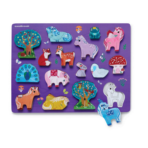 Unicorn Garden | 16-PC Wood Puzzle