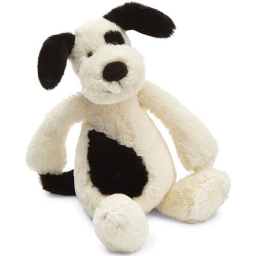 BASHFUL RUFFERTY BLACK & CREAM PUPPY LITTLE | SMALL