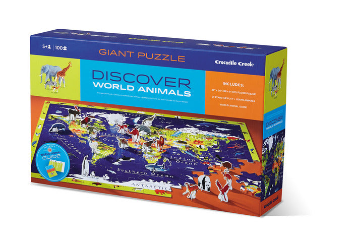 WORLD ANIMAL - 100-PC DISCOVER PUZZLE
