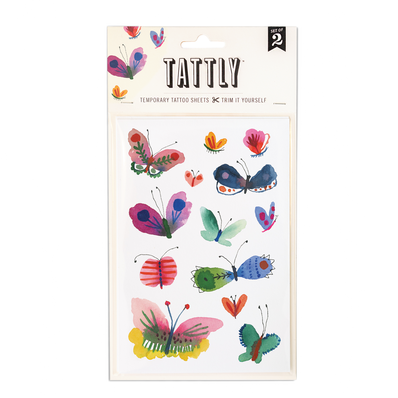 BUTTERFLY FRENZY TATTOO SHEET