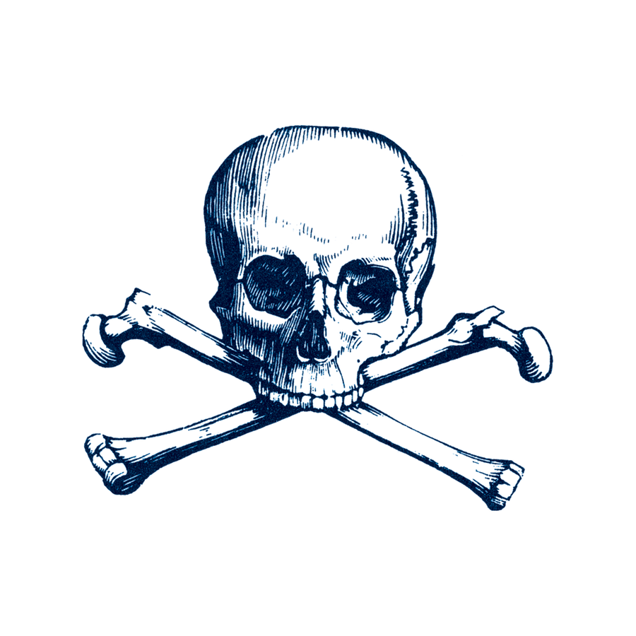 CARTOLINA SKULL TATTOO PAIR