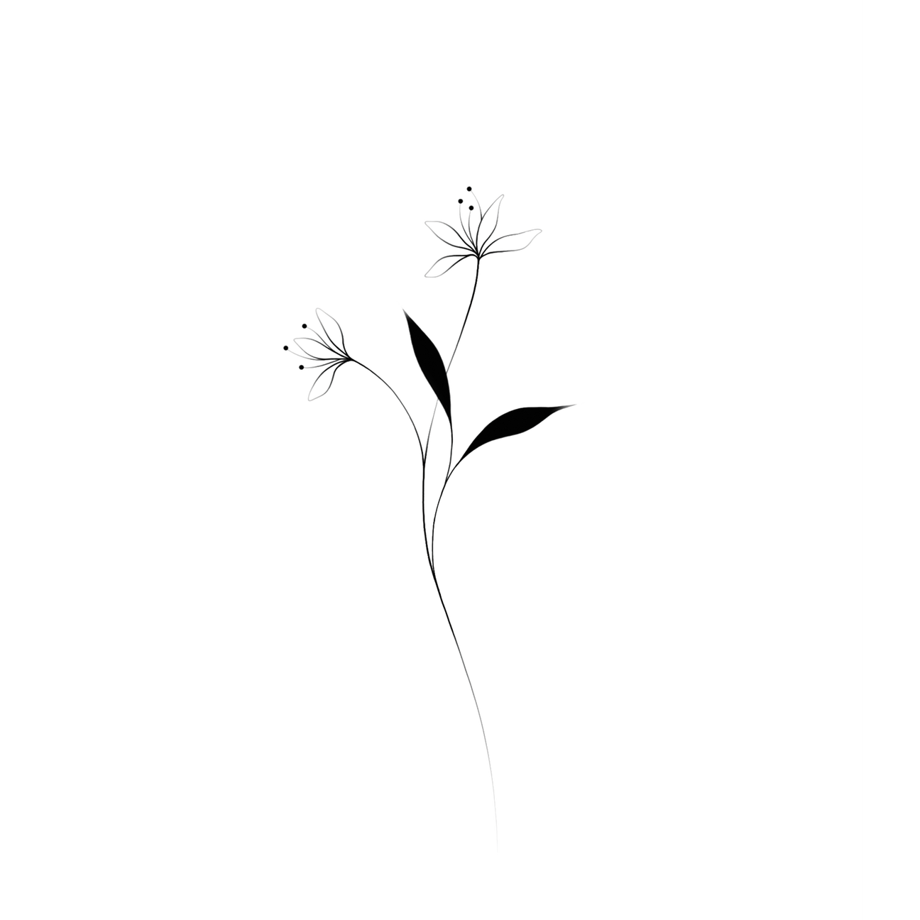 A FLOWER GROWS TATTOO PAIR