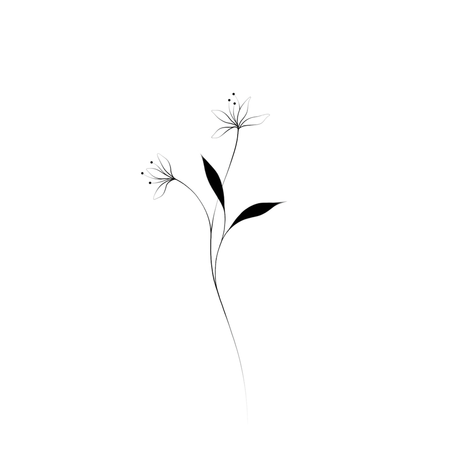 A FLOWER GROWS TATTOO PAIR