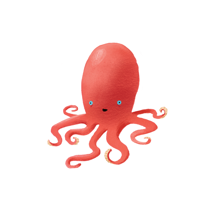 RUBY OCTOPUS TATTOO PAIR