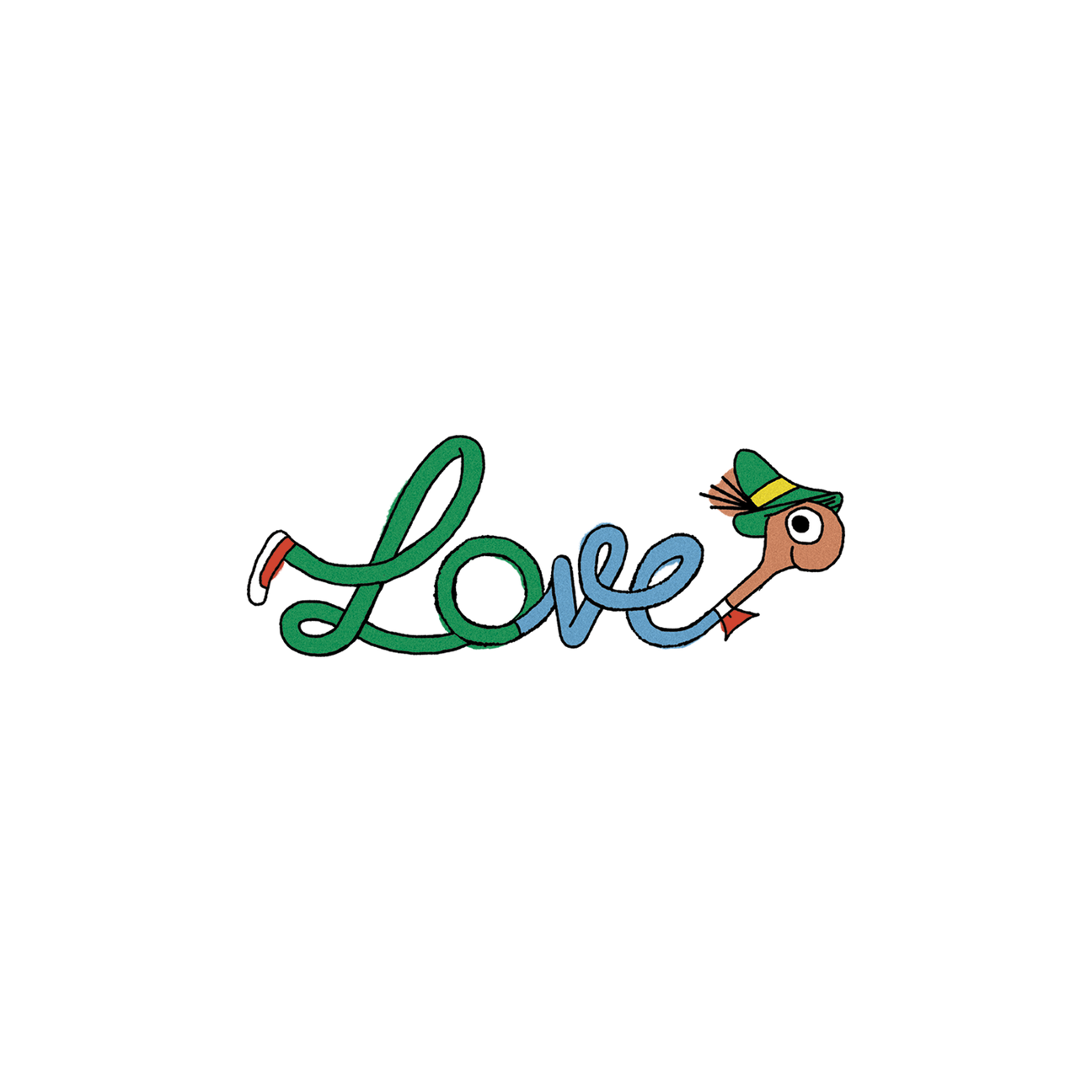 LOWLY LOVE SCRIPT RICHARD SCARRY TATTOO PAIR