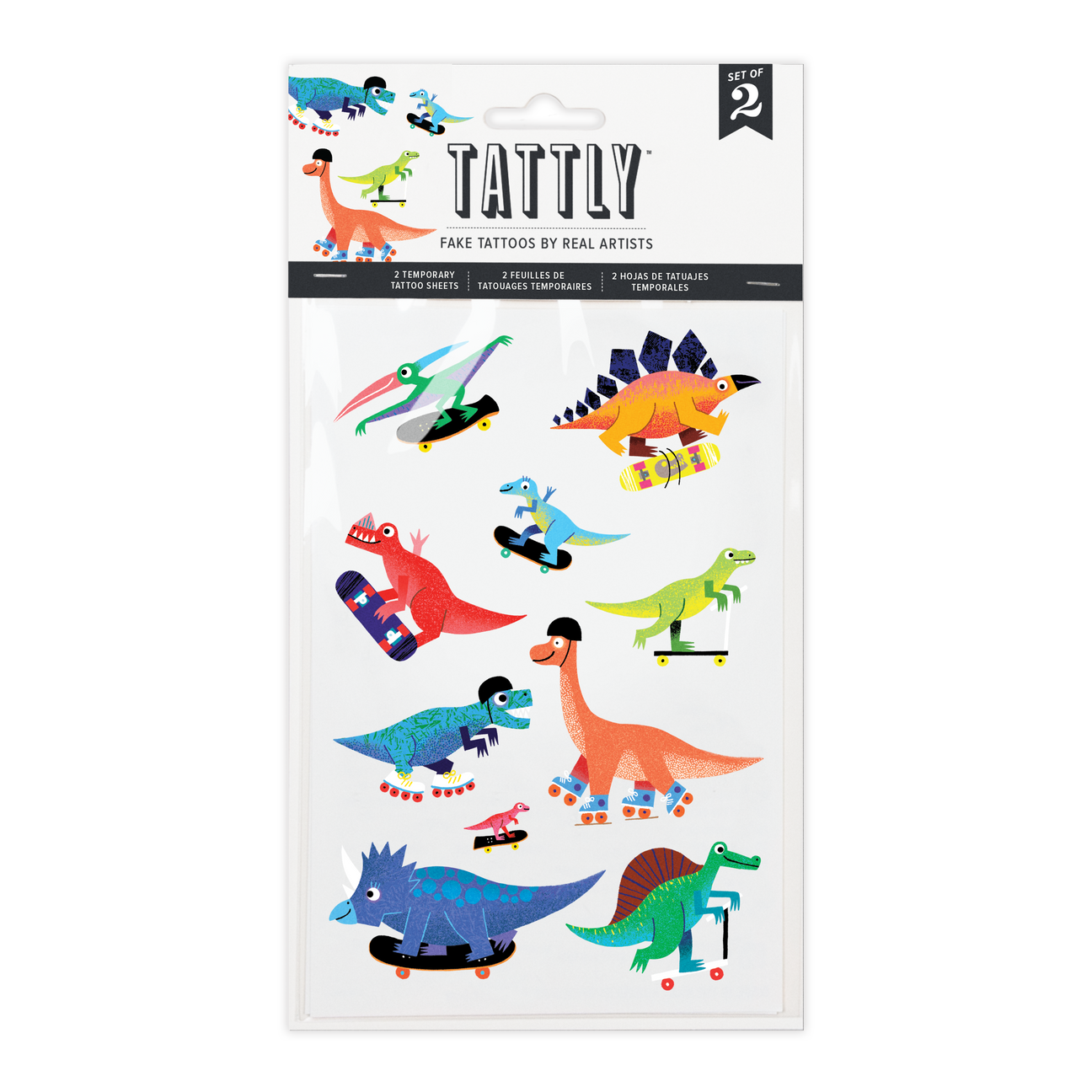 DINO DERBY TATTOO SHEET