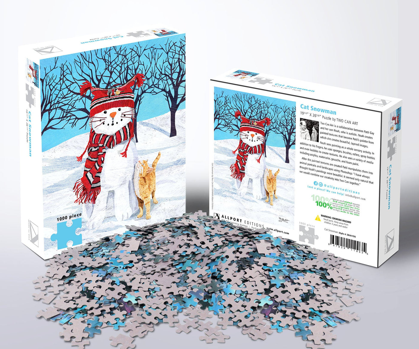 PUZZLE Cat Snowman l Allport