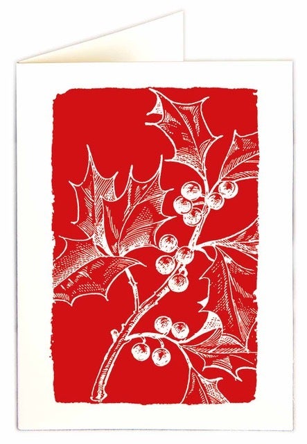 MINI CARD Holly On Red l Archivist