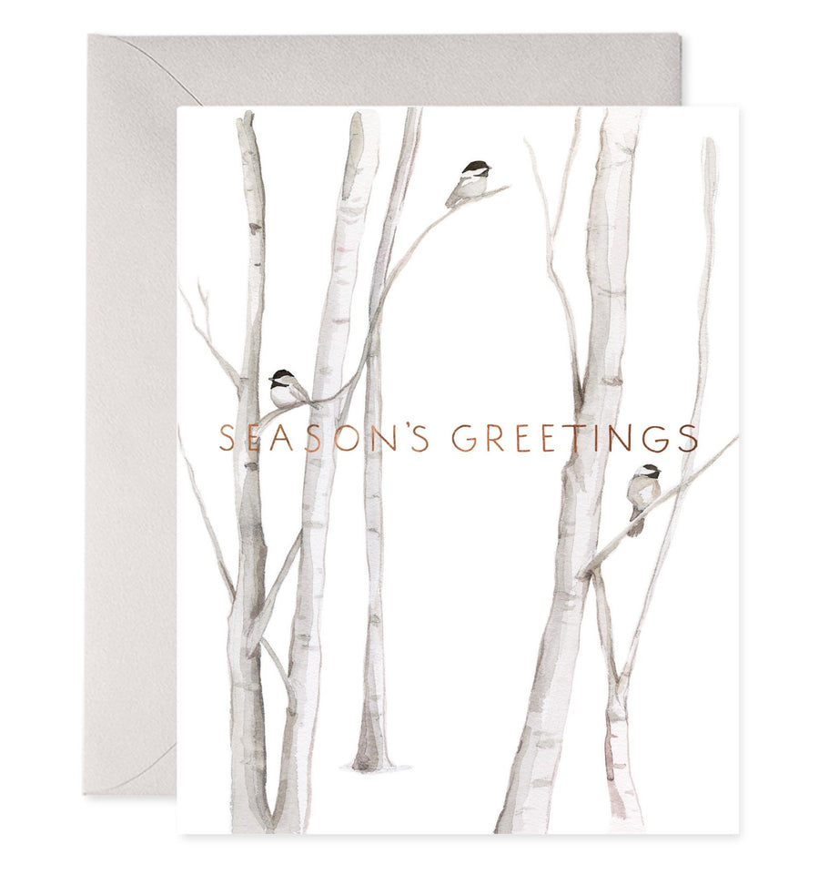 Snowy Birches l E Frances Paper