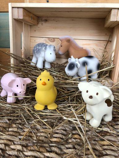 HORSE - Organic Natural Rubber Teether, Rattle & Bath Toy